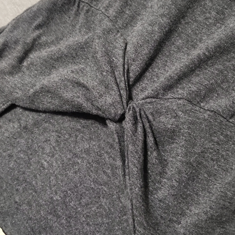 Y2K Hollister Gray Knit Casual Fit & Flare A-Line Skater Summer Fall Mini Dress - Picture 9 of 10